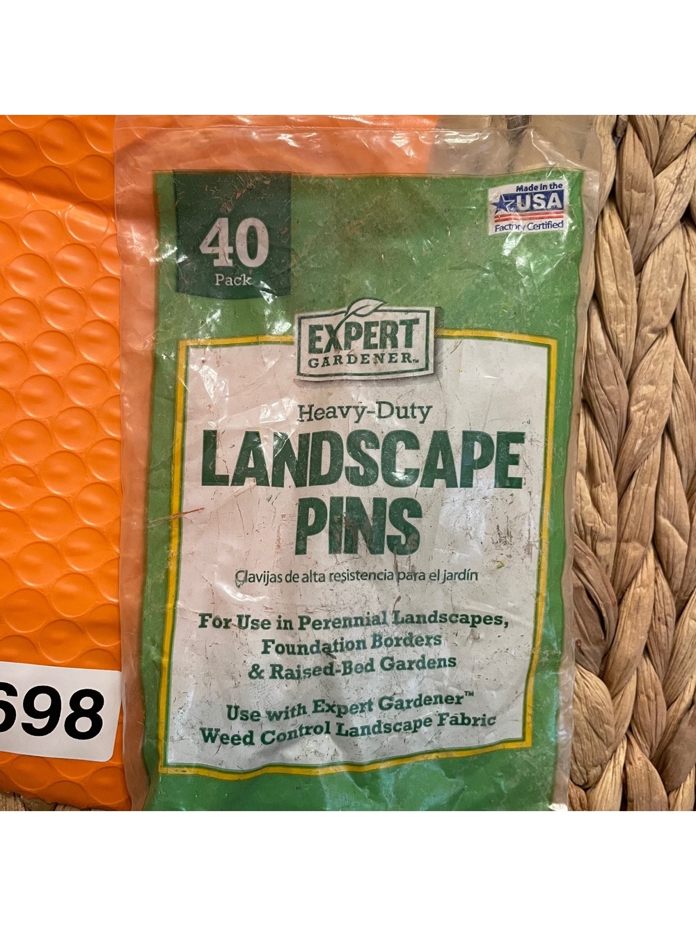 ✅Expert Gardener Heavy-Duty Landscape Pins 40 Pack #️⃣698